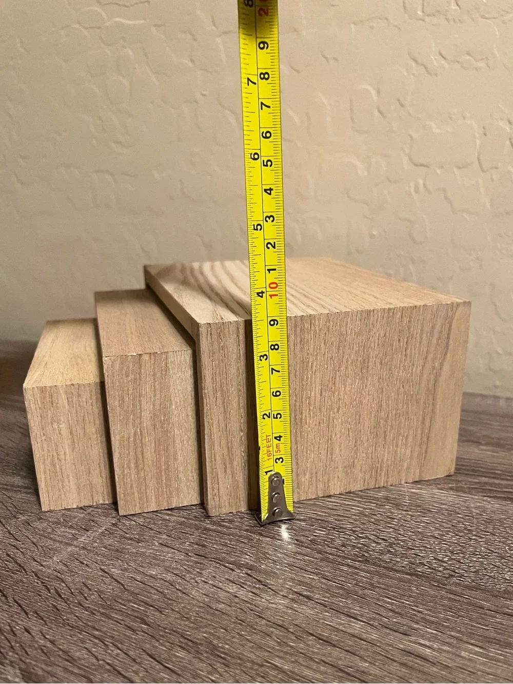 Target Bullseye Wood Tiered Risers Display Rectangle NWOT